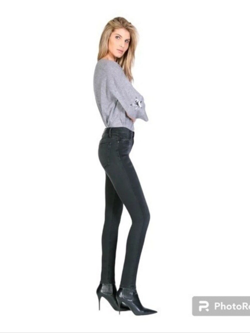 $139 Black Orchid LA Gisele High Rise Super Skinny Black 26